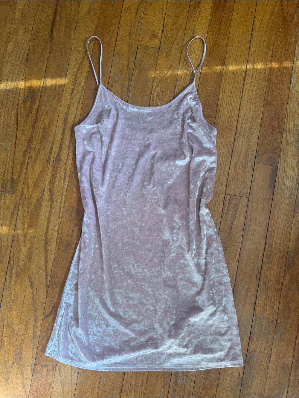 Victoria's Secret Blush Pink Velvet slip Dress